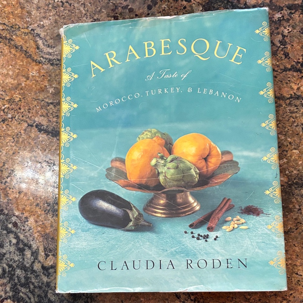 Arabesque Cookbook by Claudia Roden - Teal Cover